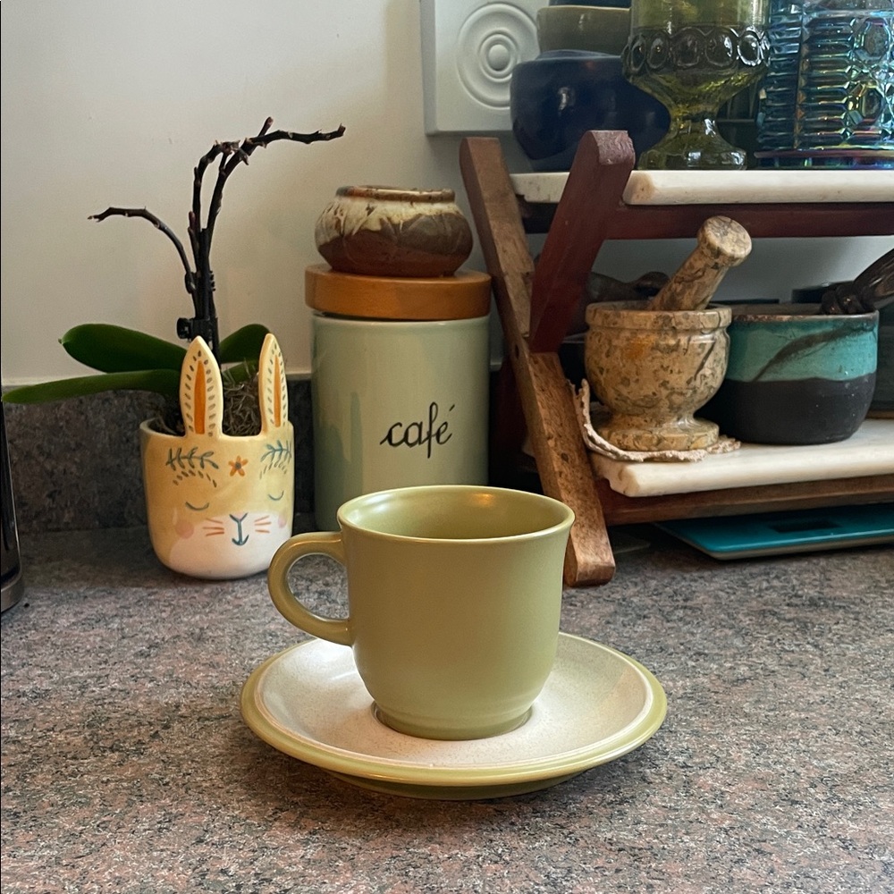 Noritake Folkstone Green Stoneware Cup South Pacific